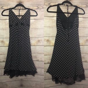 City Studio polka dot halter dress